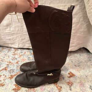 Tory Burch Marlowe Leather Riding Boots